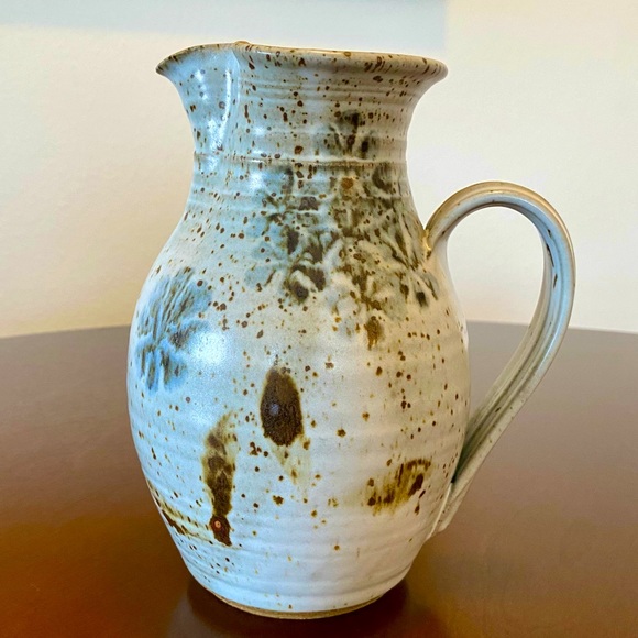 Hand-thrown 1980s Pottery Pitcher, Vase - Picture 8 of 8